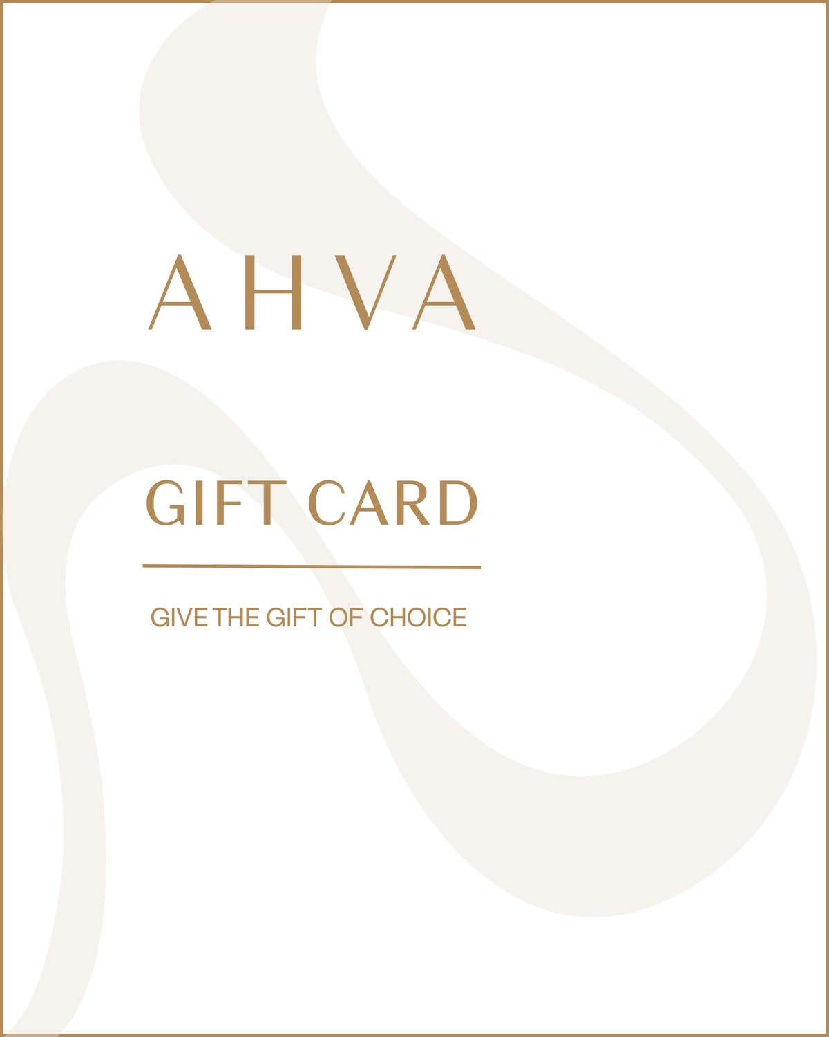 AHVA DIGITAL GIFT CARD