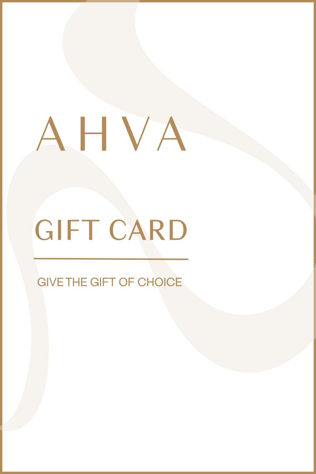 AHVA DIGITAL GIFT CARD